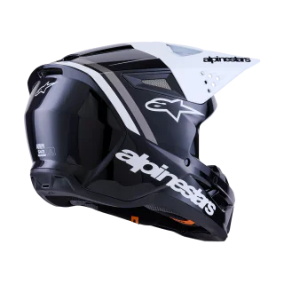 Alpinestars Motocross Helmet S-M3 Radium - Black / White / Grey