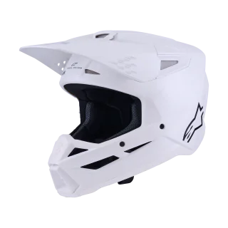 Alpinestars Motocross Helmet S-M3 Solid - Gloss White
