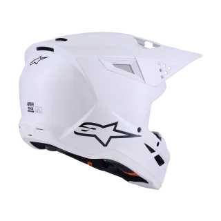 Alpinestars Motocross Helmet S-M3 Solid - Gloss White