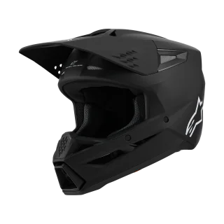 Alpinestars Motocross Helmet S-M3 Solid - Matte Black