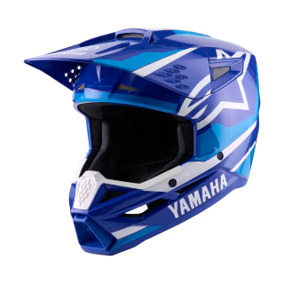 Alpinestars Motocross Helmet S-M3 Yamaha - Glossy Blue / White