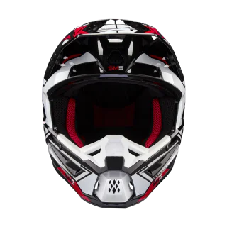 Alpinestars Motocross Helmet S-M5 Action 2 - Gloss Black / White / Red
