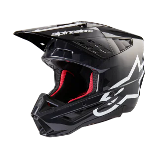 Alpinestars Motocross Helmet S-M5 Corp - Gloss Dark Grey