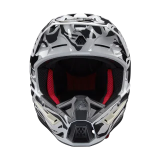 Alpinestars Motocross Helmet S-M5 Mineral - Gloss Cool Grey / Dark Grey