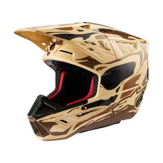 Alpinestars Motocross Helmet S-M5 Mineral - Matte Dark Brown