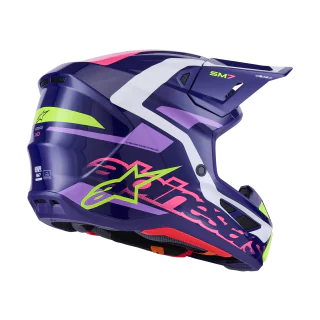 Alpinestars Motocross Helmet S-M7 Deed - Purple / Pink