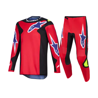 Alpinestars Motocross Gear 2026 Fluid Grid - Red / Black / Purple