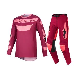 Alpinestars Motocross Gear 2026 Racer Riway - Dark Red / Coral