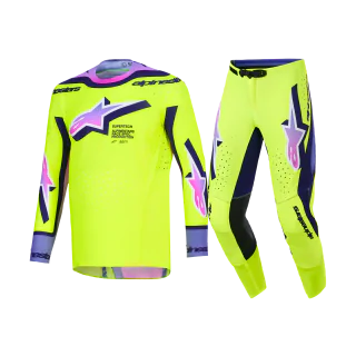 Alpinestars Motocross Gear 2026 Supertech Vista - Yellow / Purple / Black