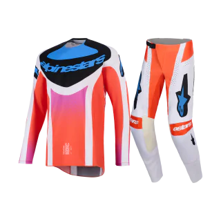 Alpinestars Motocross Gear 2026 Techstar Knif - Light Grey / Fluo Orange / Black