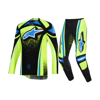 Alpinestars Motocross Gear 2026 Techstar Nomur - Dark Navy / Fluo Yellow / Ucla / Blue