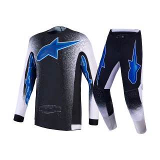 Alpinestars Motocross Gear 2027 Supertech AFD Hiten - Black / Light Lilac / Blithe Blue