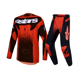 Alpinestars Motocross Gear 2027 Techstar Swan - Cardinal Red / Black / White