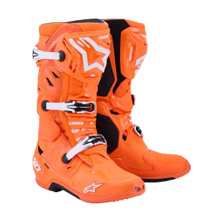 Alpinestars Motocross Boots Tech 10 Supervented - Fluo Orange / Black / White