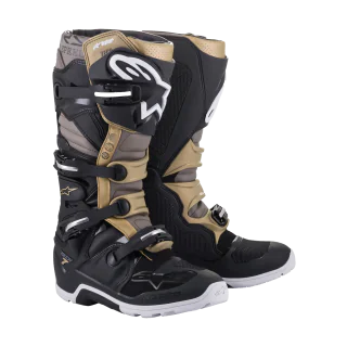 Alpinestars Motocross Boots Tech 7 Enduro Drystar - Black / Grey / Gold