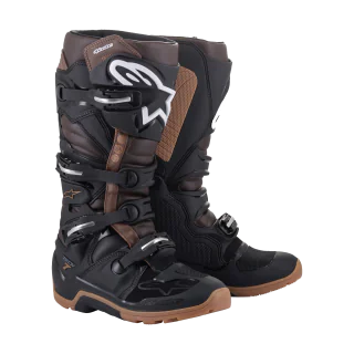 Alpinestars Motocross Boots Tech 7 Enduro - Black / Dark Brown