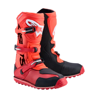 Alpinestars Motocross Boots Tech-T - Fluo Red / Black / Bright Red