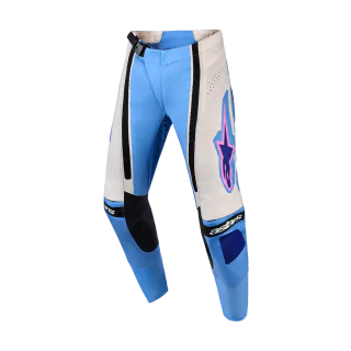 Alpinestars Women Motocross Pants 2026 Techstar Nomur - Light Blue / Off White / Black