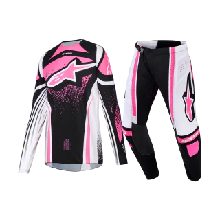 Alpinestars Women Motocross Gear 2026 Techstar Nomur - Black / White / Fuchsia