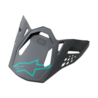 Alpinestars Helmet Visor S-M8 22.05 Radium - Grey / Matte Teal