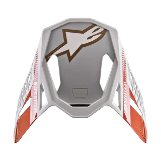 Alpinestars Helmet Visor S-M8 22.05 Triple - Fluo Orange / White / Gold