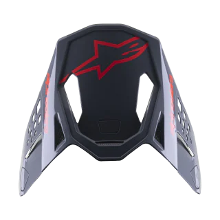 Alpinestars Helmet Visor S-M8 Radium 2 - Black / Neon Red