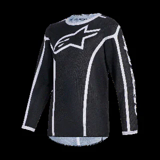 Alpinestars Youth Motocross Jersey 2026 Fluid Apex - Black / Grey