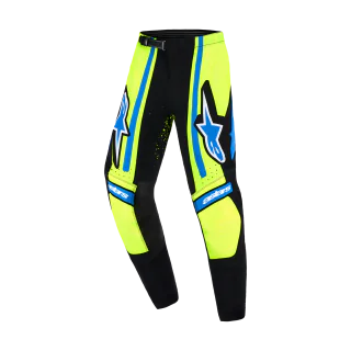 Alpinestars Youth Motocross Pants 2026 Supertech Nomur - Dark Navy / Fluo Yellow / Ucla / Blue