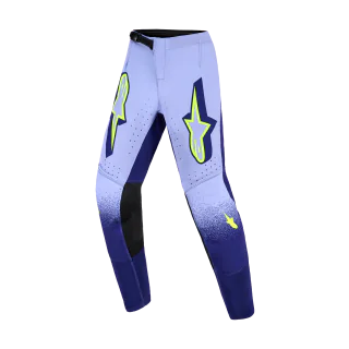 Alpinestars Youth Motocross Pants 2026 Supertech Scenz - Purple / Fluo Yellow