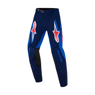 Alpinestars Youth Motocross Pants 2026 Supertech Vista - Dark Navy / Hot Coral / Cobalt
