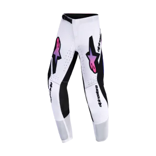 Alpinestars Youth Motocross Pants 2026 Supertech Vista - White / Purple / Black