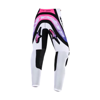 Alpinestars Youth Motocross Pants 2026 Supertech Vista - White / Purple / Black