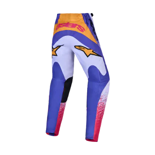 Alpinestars Youth Motocross Pants 2027 Fluid Drag - Light Lilac / Blue / Iris / Gold