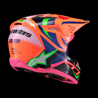 Alpinestars Youth Motocross Helmet S-M3 Deegan - Orange / Purple / Pink