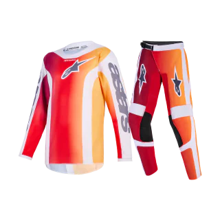 Alpinestars Youth Motocross Gear 2026 Fluid Portl - Red / Light Grey / Dark Grey