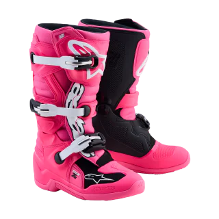Alpinestars Youth Motocross Boots Tech 7S - Fluo Pink / Black / White