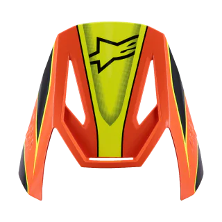 Alpinestars Youth Helmet Visor S-M3 Fray - Black / Orange / Fluo Yellow