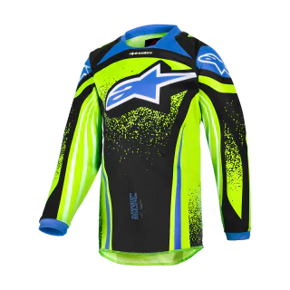 Alpinestars Mini Motocross Jersey 2026 Racer Nomur - Dark Navy / Fluo Yellow / Ucla / Blue