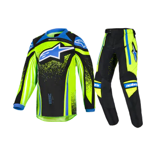 Alpinestars Mini Motocross Gear 2026 Racer Nomur - Dark Navy / Fluo Yellow / Ucla / Blue