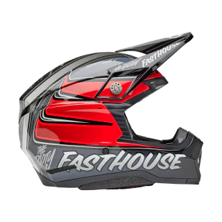 Bell Motocross Helmet Moto-10 Spherical Fasthouse DITD 25 - Grey / Red