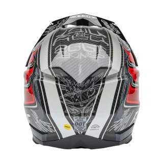 Bell Motocross Helmet Moto-10 Spherical Fasthouse DITD 25 - Grey / Red