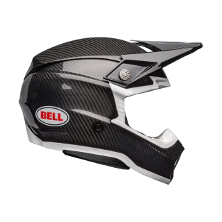 Bell Motocross Helmet Moto-10 Spherical Solid - Black / White