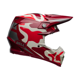 Bell Motocross Helmet Moto-9S Flex Ferrandis Mechant - Red / Silver
