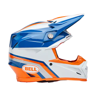 Bell Motocross Helmet Moto-9S Flex Merchant - Orange / Blue