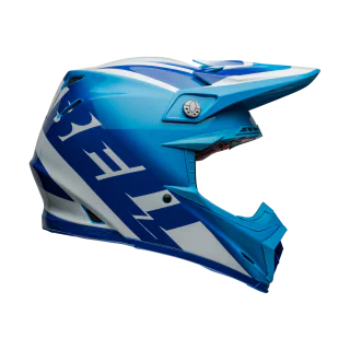 Bell Motocross Helmet Moto-9S Flex Rail - Blue / White