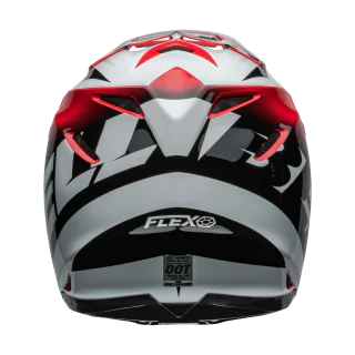 Bell Motocross Helmet Moto-9S Flex Rail - Red / White
