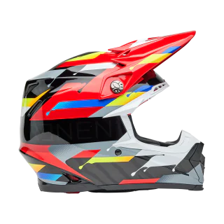 Bell Motocross Helmet Moto-9S Flex Renen Nova - Black / Red