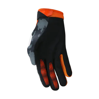 Deft Family Motocross Gloves EQVLNT Camo - Orange