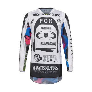 Fox Motocross Jersey 180 Image Cosmo - White / Black