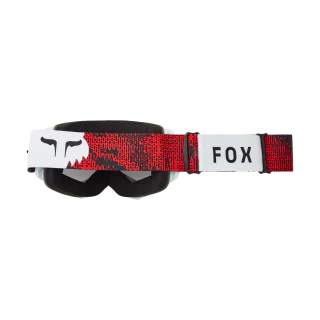 Fox Motocross Goggle Main II Kairos - White / Fluo Red - Chrome Spark